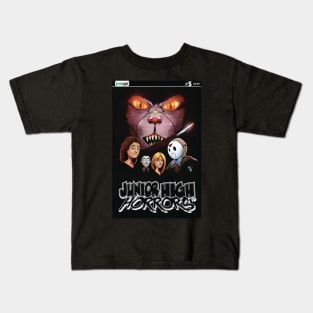 Junior High Horrors 5 Scream parody Kids T-Shirt